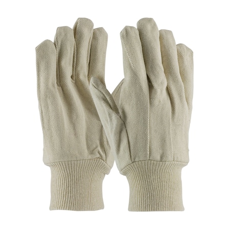 Pip Economy Grade Cotton/Polyester Canvas Single Palm Glove, Knit Wrist, 12PK 90-912I