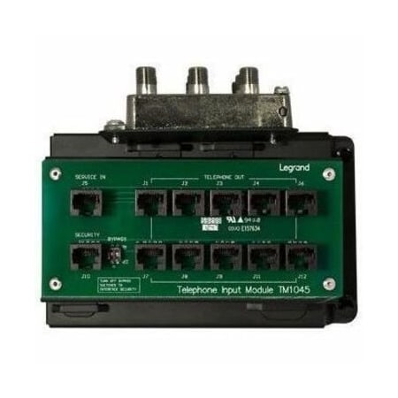 On-Q 10x8 Combo Module RJ45 with RJ31X - Black - 5" Height x 6" Width - Black - Steel CO1045