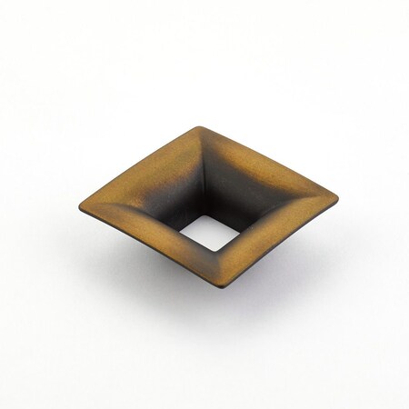 Schaub 32mm Center to Center Flared Square Finestrino Cabinet Pull Burnished Bronze Finish 440-BRBZ