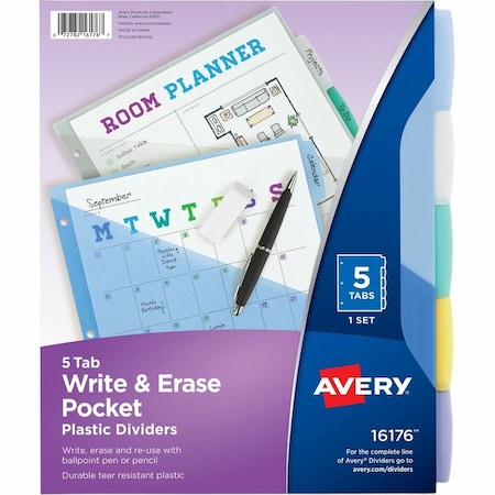 Avery Write and Erase Durable Plastic Dividers 16176