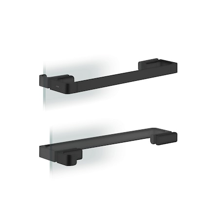 Axor Universal SoftSquare Shower Door Handle in Matte Black 42837670