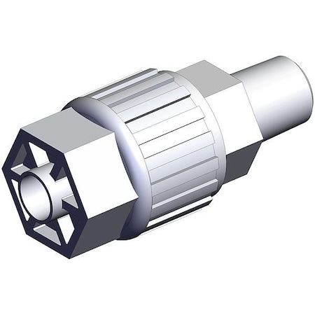 Smc High Purity Tube Fitting, Adapter, PFA LQ3H2A-MN