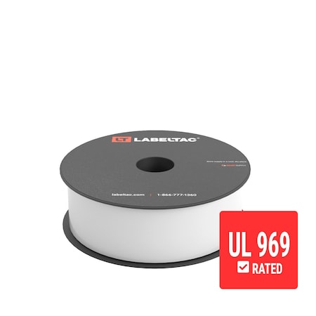 Labeltac UL 969-Approved LabelTac Supply 1.5in x 150ft LT4/LTPX, White LT1502UL