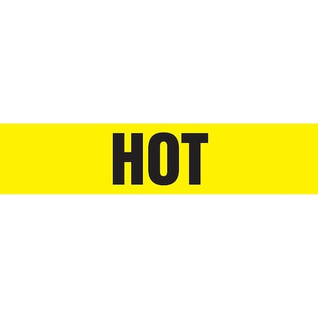 Accuform ASME ANSI PIPE MARKER HOT RPK421SSH