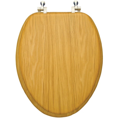 Home Impressions Elongated Closed Front Oak Veneer Toilet Seat WMS-19-V