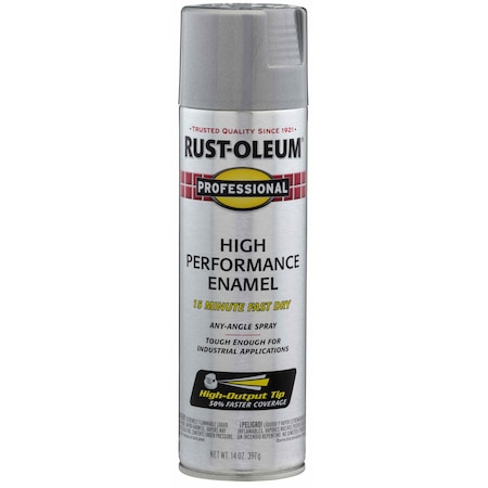 Rust-Oleum Rust Preventative Spray Paint, Aluminum, Metallic, General Purpose Spray Paint, Solvent, 14 oz 7515838
