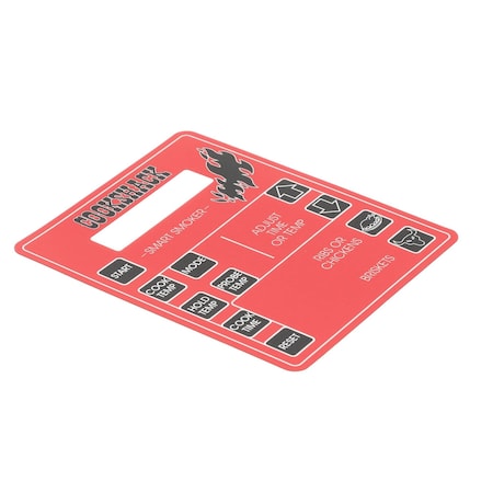 Cookshack KEY PAD LABEL LA152