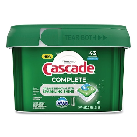 Cascade ActionPacs, Fresh Scent, 20 oz Tub, 43 Pacs 98208PK