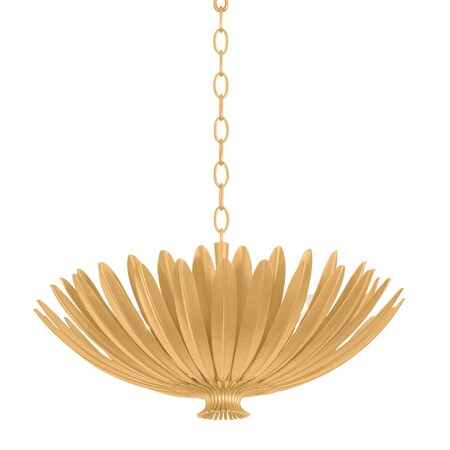 Hudson Valley Lighting Whitfield 4 Light Chandelier in Vintage Gold Leaf Finish 1823-VGL