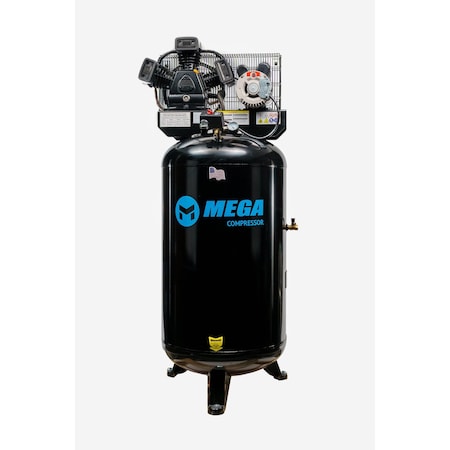 Mega Compressor 80 Gal. 5 HP 150 PSI Electric Upright Air Compressor MP-6580VC