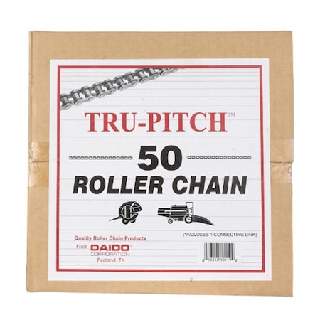 Tru-Pitch TRC50MD 0.62 in. x 10 ft. Roller Chain Steel 70391