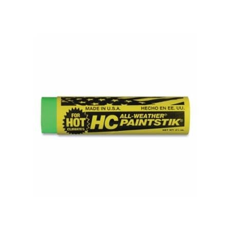 All-Weather HC Paintstik Livestock Marker, 1 in dia, 4 in L, Fluorescent Green, 12PK 434-61216