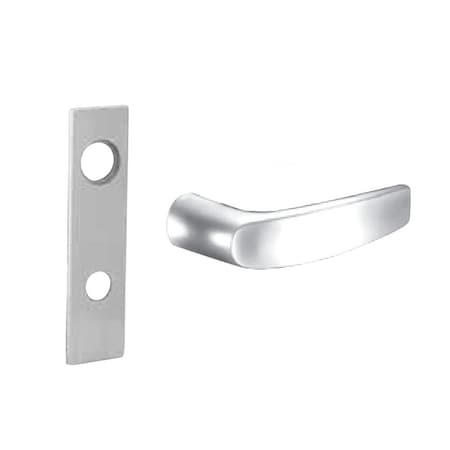 Sargent Office or Entry Mortise Trim, LW1 Escutcheon, B Lever, Trim Pack Only, Satin Chrome TR-8205 LW1B 26D