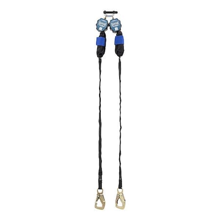 Werner R4300 Self-Retracting Lifelines, Quick-Connect, Aluminum, 2 Leg(s), 400 lb Weight Capacity R434006TB