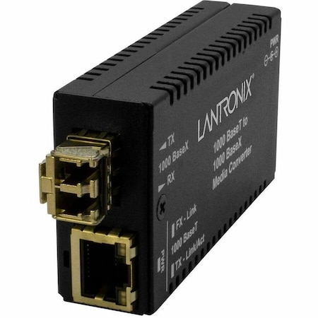 Transition Networks Mini Media Converter 1000Base-T RJ-45 to 1000Base-SX MM LC W/ -UK Power M/GE-T-SX-01(LC)-UK