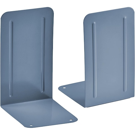 Acrimet Steel Metal Bookends for Shelves, Heavy Duty, for Large books, Light Blue, 2PK 292.2