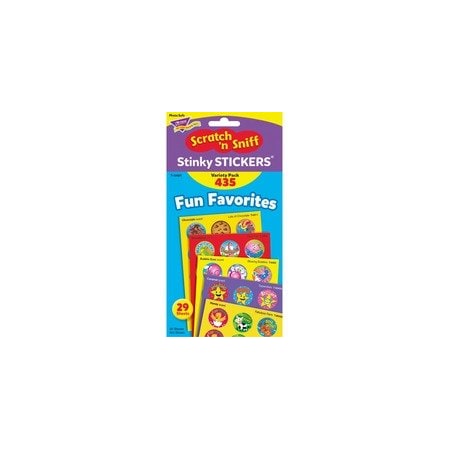 Trend Fun/Fancy Stinky Stickers, Jumbo, Round, Acid-free, 432/PK TEPT6491