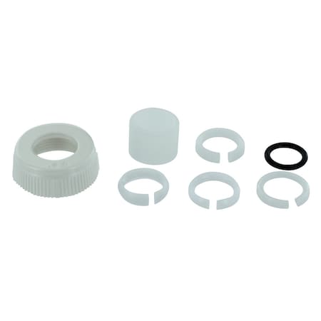 Valterra Faucet Spout Nut, Used For All Phoenix/ Catalina/ Utopia Faucet Spout; Tubular Style; White PF281030