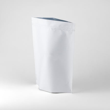Elevate Packaging 4oz White Compostable Stand Up Pouch, 100PK HC0402