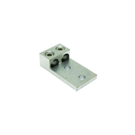 Burndy AL Universal Terminal, 2 Cond, 2-Hole, 300-800 kcmil, 1/2 in Stud, Al/Cu Rated K2A40U2N