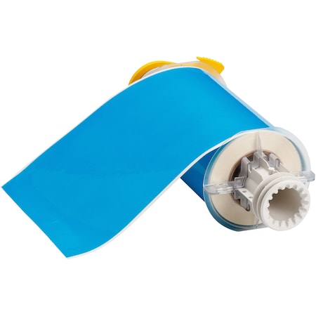 Brady Wraparound Label, White, Vinyl, 1 in W WRAP-3-417