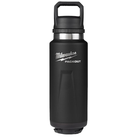 Milwaukee Tool Insulated Bottle, SS, 36 oz CAP, Black 48-22-8397B