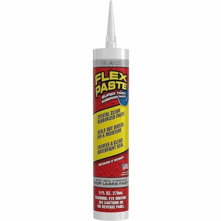 Flex Seal Flex Paste Clear 9 oz Cartridge, 4PK PFSCLRR09