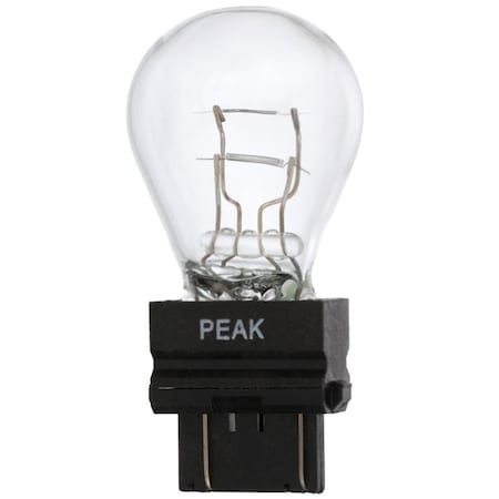 Eiko Peak Miniature Automotive Bulb, 12.8 V, 27 W, Incandescent Lamp, Wedge, Clear 3057LL-BPP