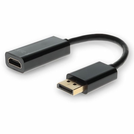 Add-On Addon 5 Pack Of 8In Displayport Male To Hdmi Female Black, PK5 DISPLAYPORT2HDMI-5PK