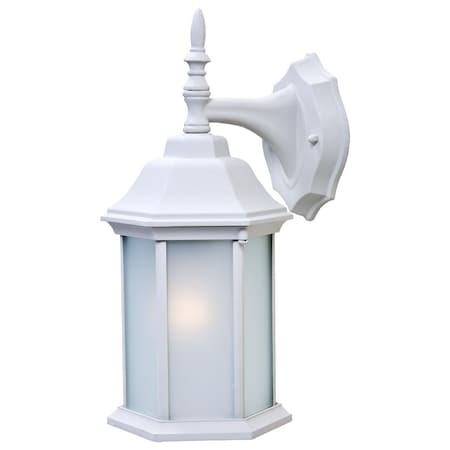 Homeroots White Frosted Glass Swing Arm Wall Light 399222