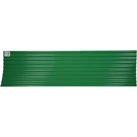 Tuftex Seacoaster 26''x8 ' Opaque Green Round Wave Vinyl Corrugated Panels 1202A