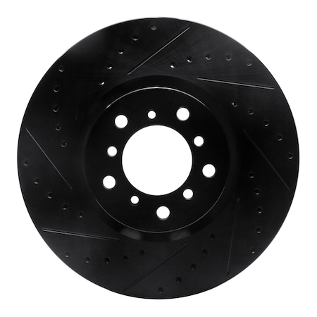 Dynamic Friction Co DFC Brake Rotor - Drilled and Slotted - Black 633-31057D