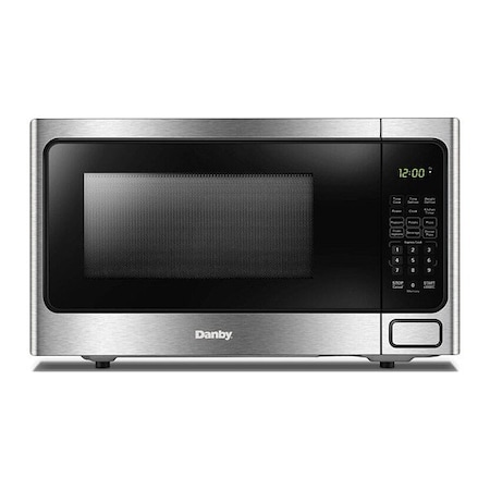Danby MicrowaveOven, Silver, 1.1cuft, 20-3/8inW DBMW1126BBS