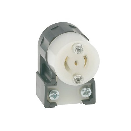 Leviton Industrial Grade MiniLock Angle Connector 15 Amp, 125 Volt ML2-AC