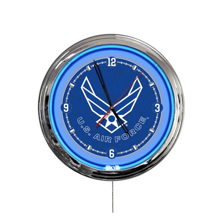 Holland Bar Stool United States Air Force 16 LED Wall Clock ClkL16