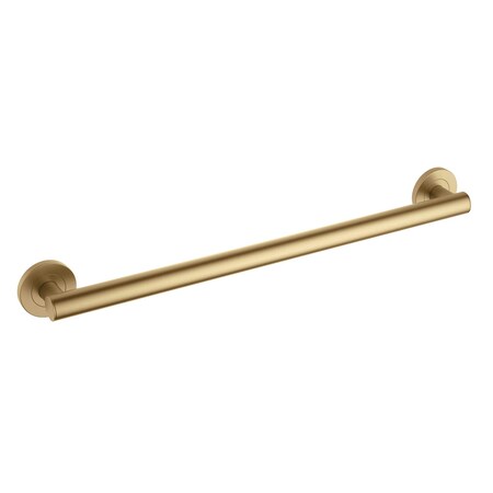 Kibi Bathroom Safety 24 In L, 1.25 In Dia., Stainless Steel Shower Grab Bar, Concealed Screws KGB1124BB