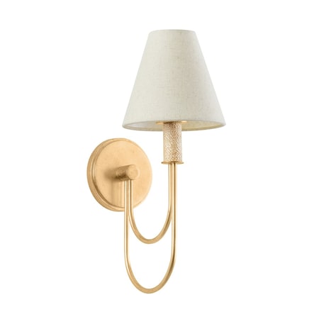 Hudson Valley Lighting Warrensburg 6.5 in. Wall Sconce Vintage Gold Leaf 5716-VGL