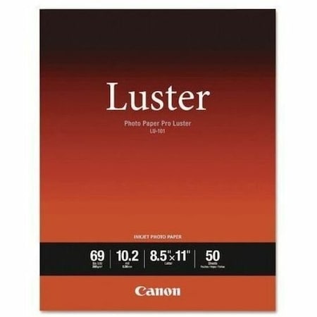 Canon Paper, Lu10, 8-1/2X11, 50Sh, White, PK50 6211B004