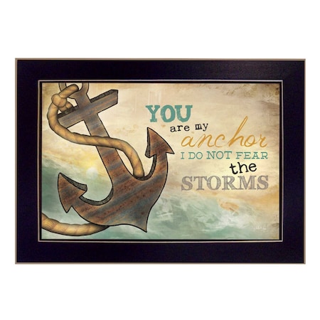 Homeroots You Are my Anchor Black Framed Print Wall Art 405171