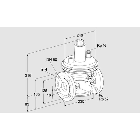 Honeywell Kromschroder GOV, GAS, VGBF 50F05 3Z NOTE THIS IS GENER KS86048221