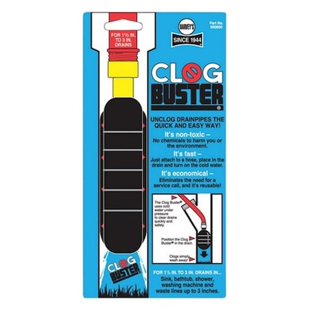 Deluxdesigns 090600 Clog Buster Fits 1.5 - 3 in. drains DE3318026