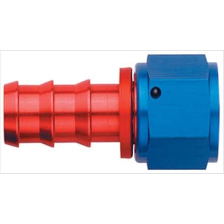 Perfectpitch FCM1512 -6 An Straight Socketless Fitting, Red And Blue PE343718