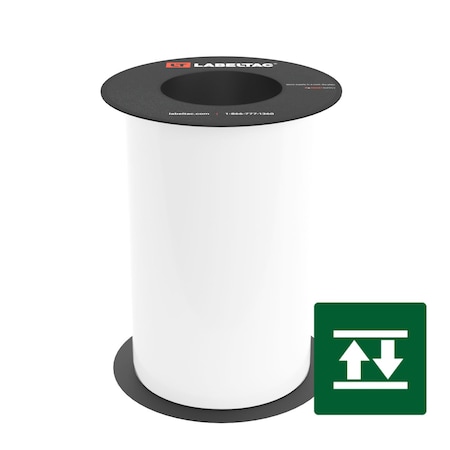 Labeltac High-Tack Label Supply 8in x 75ft LT9, Matte White LT826HK-C