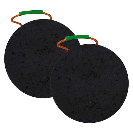Mytee Products Round Outrigger Pad 15in Diameter, 1.5in Thick, 50,000 lbs WLL, 2PK ORP-Round-15x15x2