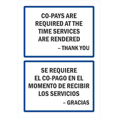 Lyle Co-Pays Are Required At The Time, 3.5x5, Non-Reflective, White G-14636-ND_3.5x5