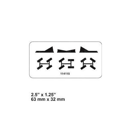 Genie REPLACEMENT DECAL STEERING SELECTOR 114115GT