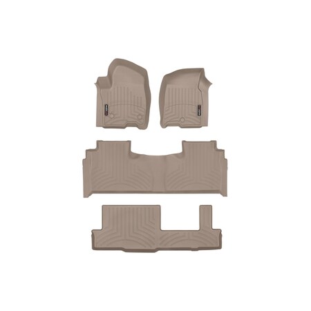 Weathertech Tan, Front, rear, and rear Floorliners 451632-1-2-4