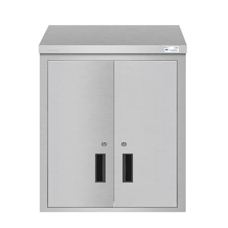 Koolmore 24 Inch Stainless Steel Wall Cabinet with Hinged Doors KM-WMC-1524-S