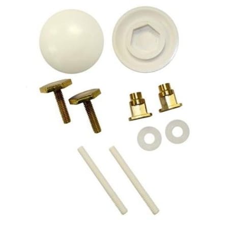 Oatey EZ INSTALL TOILET BOLTS & CAPS WHT K835-171