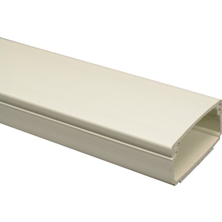Legrand Cover Plate Raceway, PN03 Series, 1 Channel, 13/16 in W, 1/2 in H, 8 ft L, Ivory PN03L08V